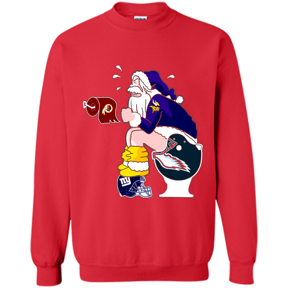 Minnesota Vikings Toilet Santa Claus PINGPONG