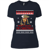 Jack sparrow Merry Drunk I'm Christmas - Ladies' Boyfriend T-Shirt