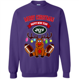 New York Jets NFL Reindeer Funny Merry Christmas And Happy New Year