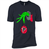 GRINCH HAND HOLDING ATLANTA FALCONS GLITTER CHRISTMAS PINGPONG