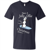 Snowman Snowboarder Tshirt Have Jolly Ollie Christmas
