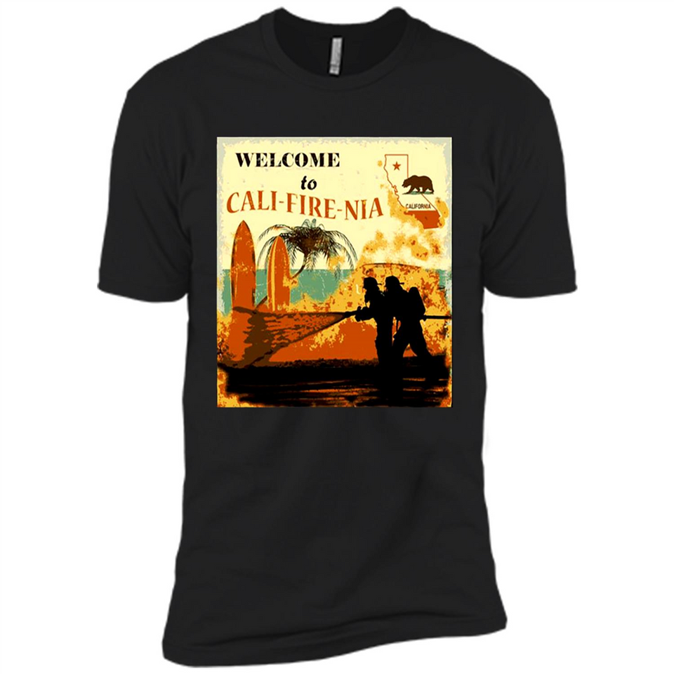 Paradise California Camp Fire Youth T-Shirt PINGPONG - Premium Short Sleeve T-Shirt