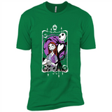 Disney Nightmare Before Christmas Jack And Sally T-Shirt - Premium Short Sleeve T-Shirt