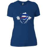 Buffalo Bills And Superman Fans - Ladies' Boyfriend T-Shirt