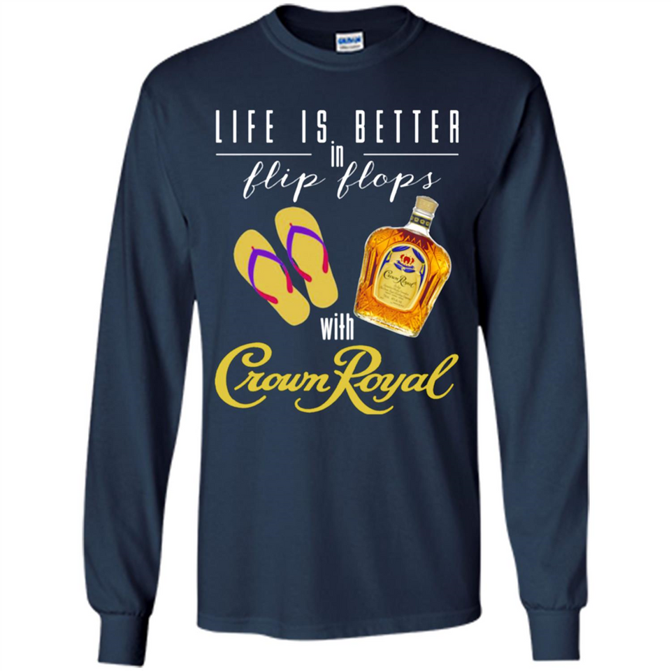 LIFE IS BETTER IN FLIP FLOPS WITH CROWN ROYAL