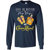 LIFE IS BETTER IN FLIP FLOPS WITH CROWN ROYAL