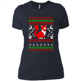 Christmas Ugly Sweater CUTE CATS UGLY CHRISTMAS SWEATERS - Ladies' Boyfriend T-Shirt