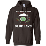 I Just Want To Drink Hot Chocolate & Watch Toronto Blue Jays Ugly Christmas Sweater PINGPONG