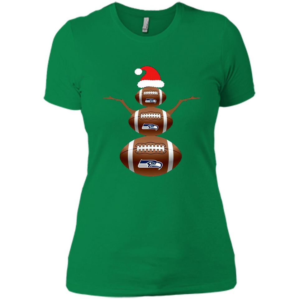 Seattle Seahawks NFL Dabbing Snowman Xmas