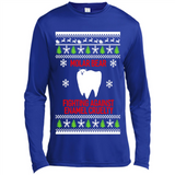 Molar bear fighting against enamel cruelty Christmas - Canvas Long Sleeve T-Shirt
