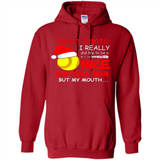 Dear Santa I Really Did Try To Be A Nice Softball Mom T-Shirt - Hoodie
