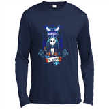 Charlotte Hornets Halloween The Nightmare Before Christmas - Canvas Long Sleeve T-Shirt