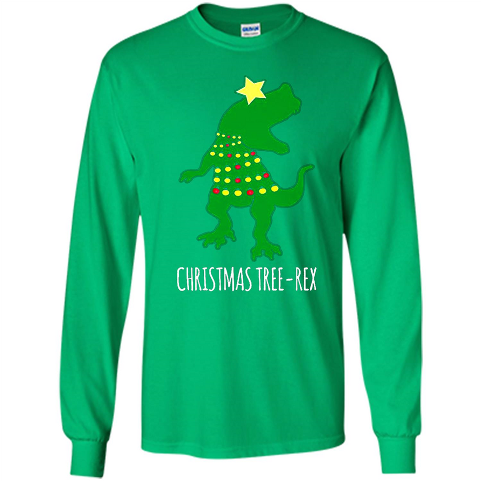 Christmas Tree Rex - Long Sleeve T-Shirt