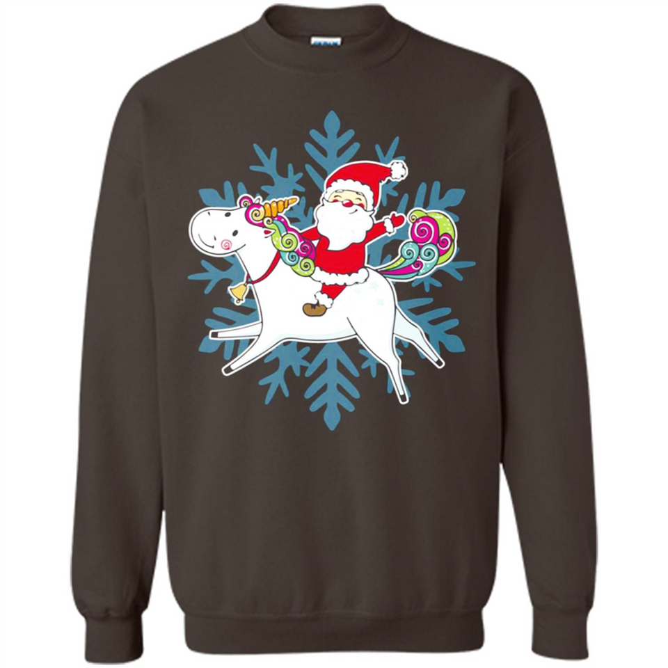 Unicorn And Santa Christmas 1 - Sweatshirt