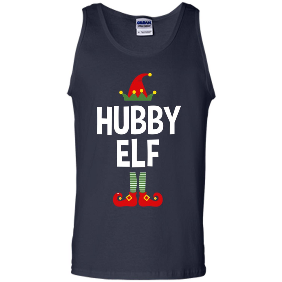 Hubby Elf Shirt - Family Matching Christmas Pajamas - Tank Top