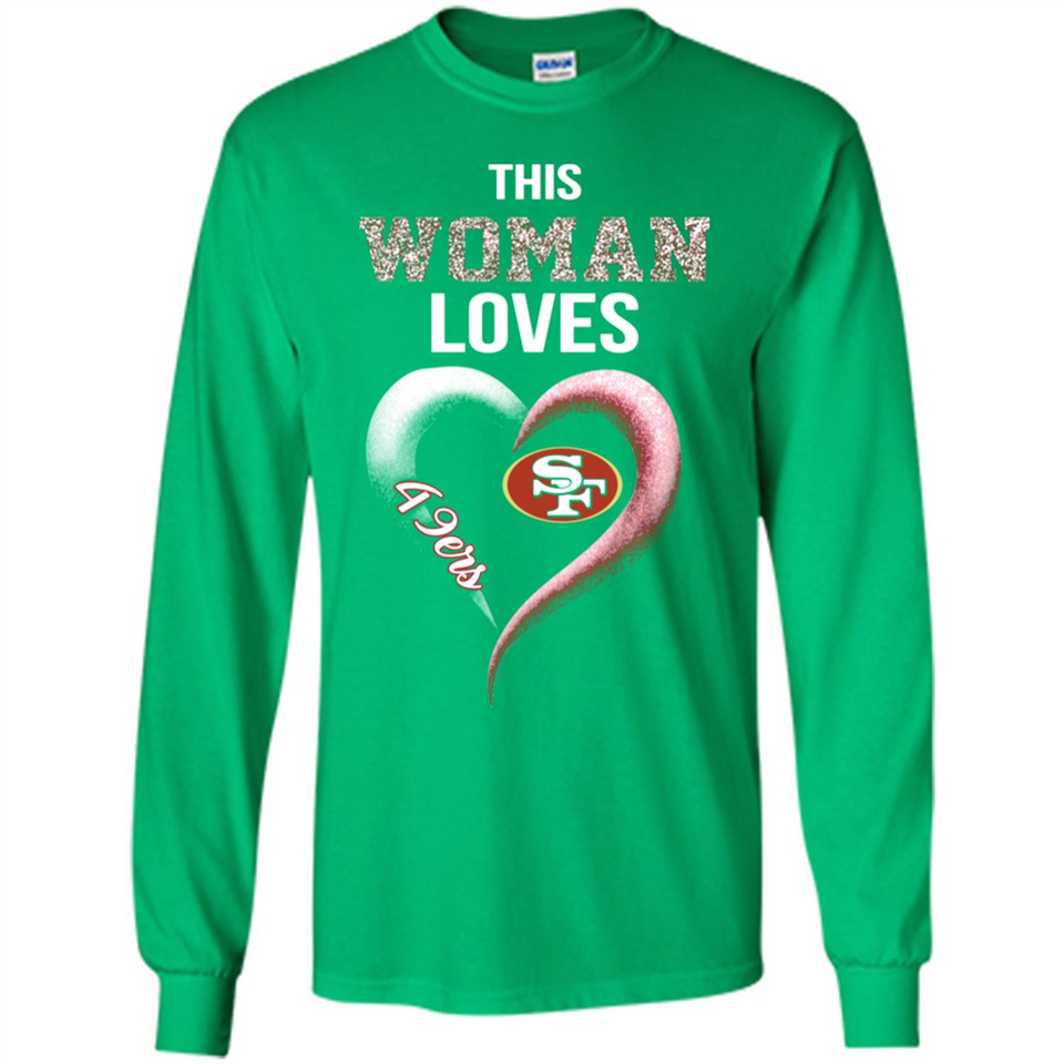 This Woman love 49ers NFL football team - Long Sleeve T-Shirt