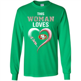 This Woman love 49ers NFL football team - Long Sleeve T-Shirt