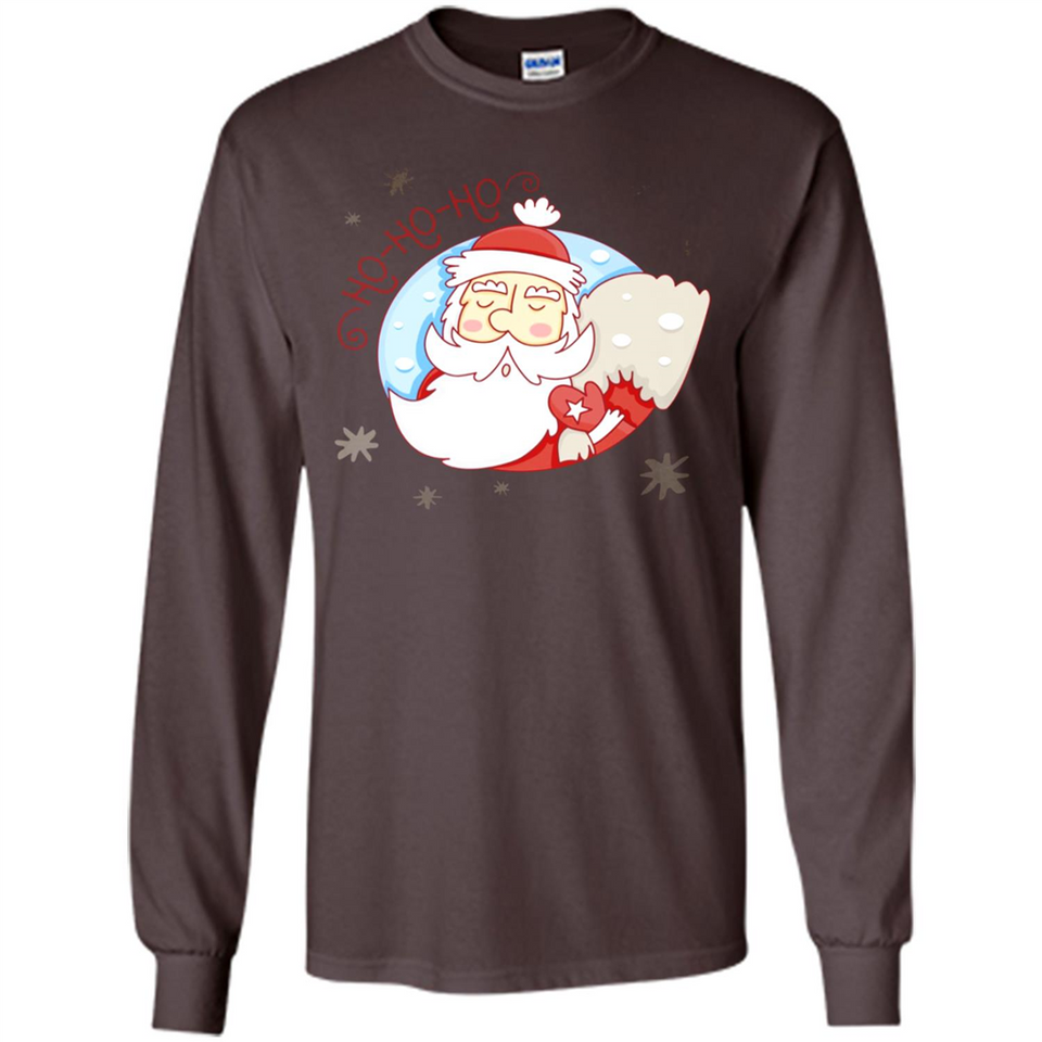 Cute Santa Claus Ho Ho Ho - Long Sleeve T-Shirt