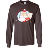 Cute Santa Claus Ho Ho Ho - Long Sleeve T-Shirt