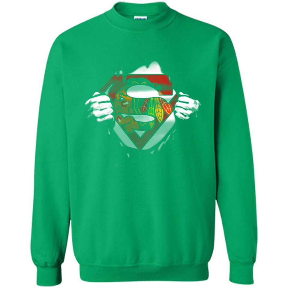 Chicago Blackhawks And Superman Fans - Sweatshirt