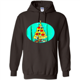 Funny Pizza Ugly Christmas Sweater Xmas Pizza Tree - Hoodie