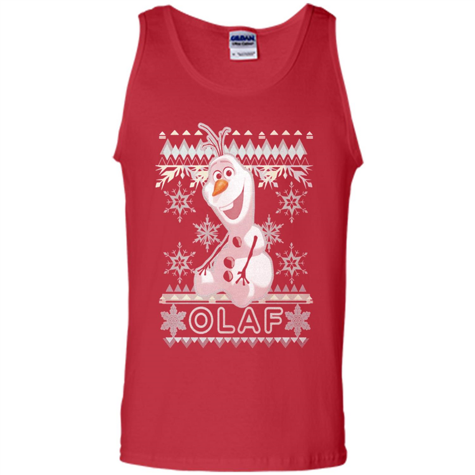 Olaf frozen ugly christmas sweater - Tank Top