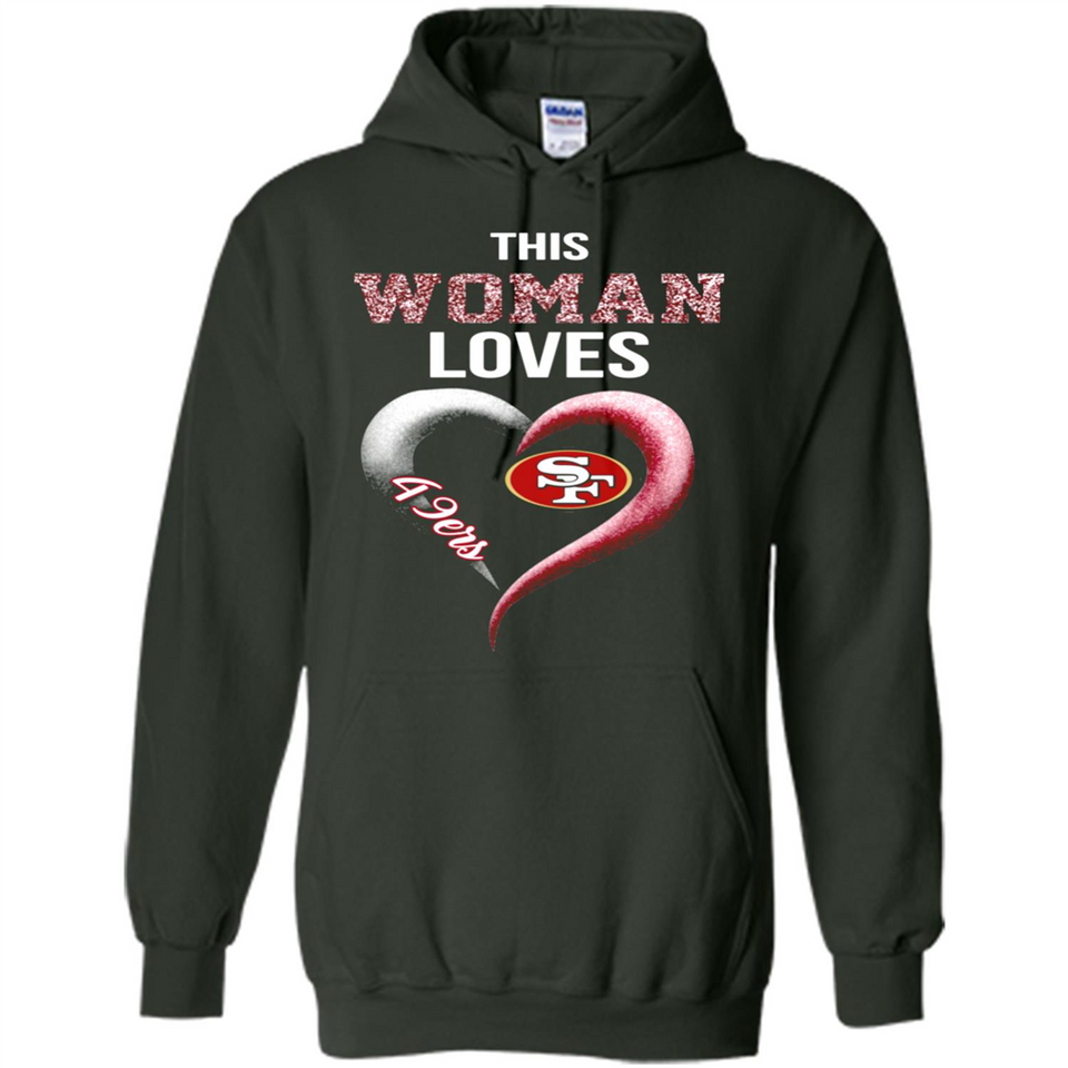 This Woman love 49ers NFL football team - Hoodie