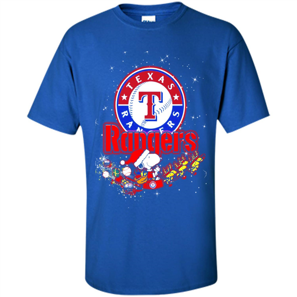 Snoopy Christmas Texas Rangers - Shirt
