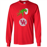 Amazing shirt Kentucky Wildcats Glitter Grinch Monogram Ornament Christmas Gift - Long Sleeve T-Shirt