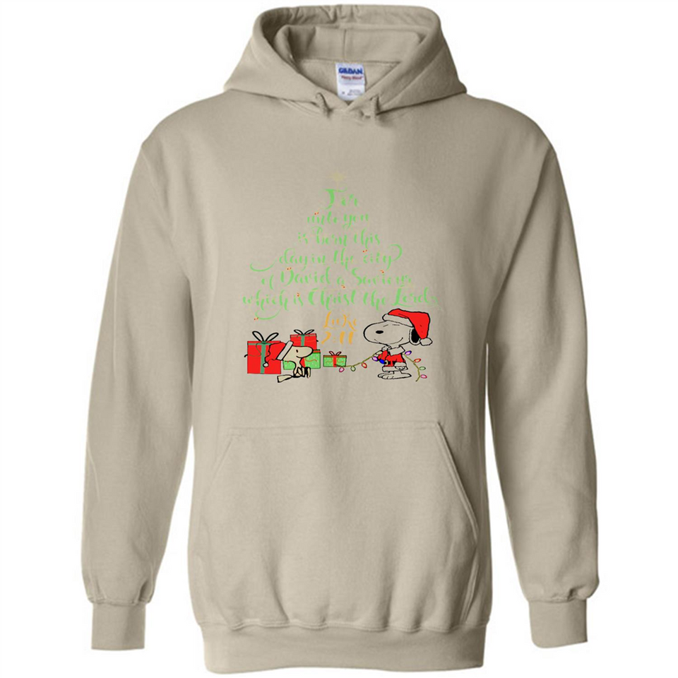 Snoopy Merry Christmas with Christmas tree T-Shirt - Hoodie