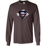Chicago Cubs And Superman Fans - Long Sleeve T-Shirt