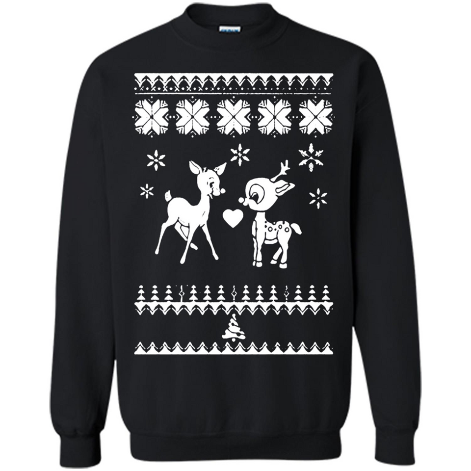 Rudolph and Clarice Ugly Christmas Sweater - Sweatshirt