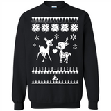 Rudolph and Clarice Ugly Christmas Sweater - Sweatshirt