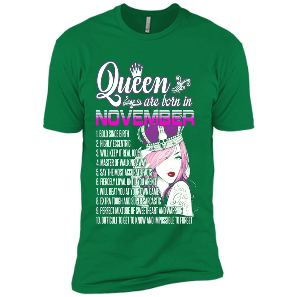 Queens Are Born In November Vintage Birthday