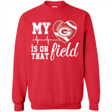 Green Bay Packers Football My Heart is on that Field - Sweatshirt