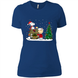 Arizona Cardinals Snoopy The Peanuts Movie Christmas Football Super Bowl pingpong - Ladies' Boyfriend T-Shirt