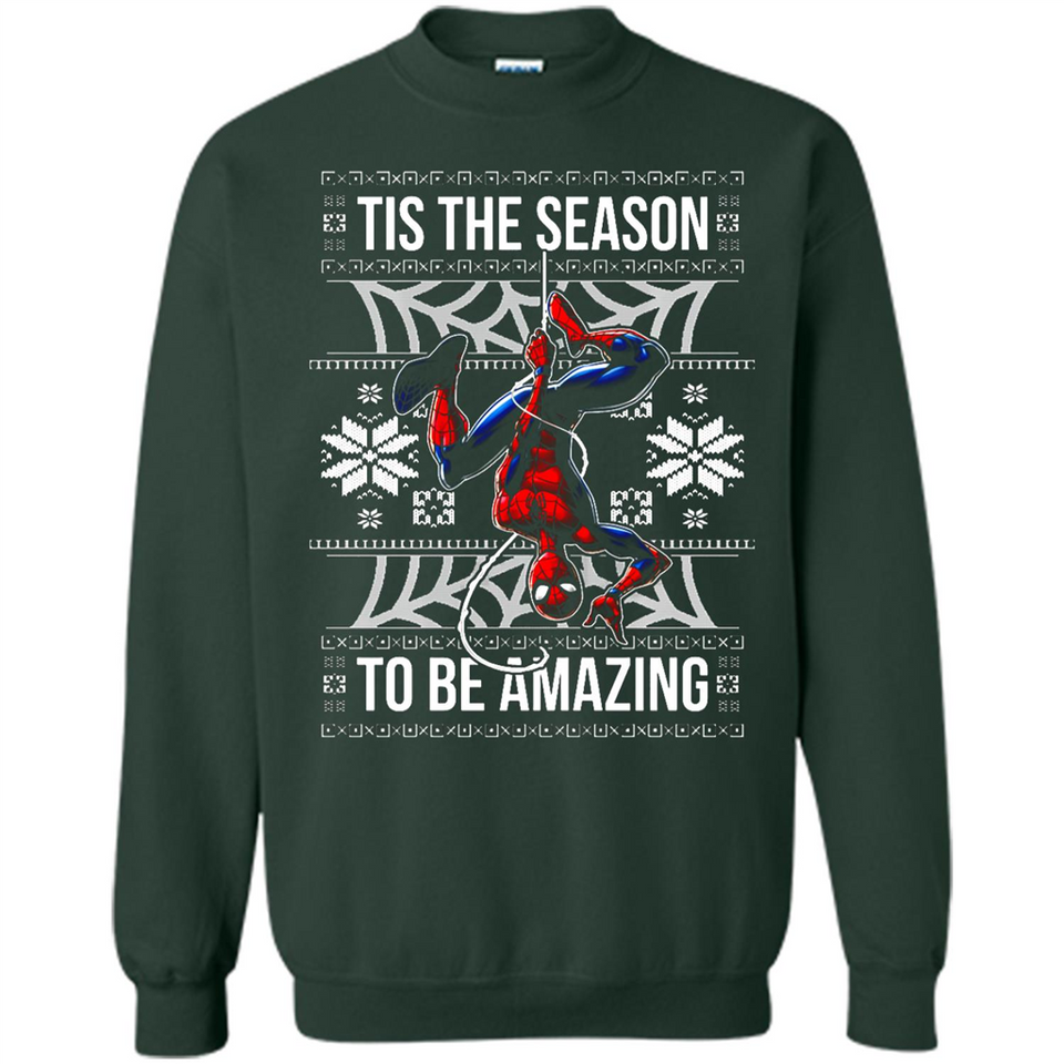 Marvel Spider Man Tis The Season To Be Amazing Ugly Christmas Mug PINGPONG - Sweatshirt