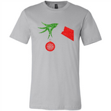 Funny Grinch Hand holding Firefighter ornament Christmas Sporty T-Shirt - Canvas Unisex T-Shirt