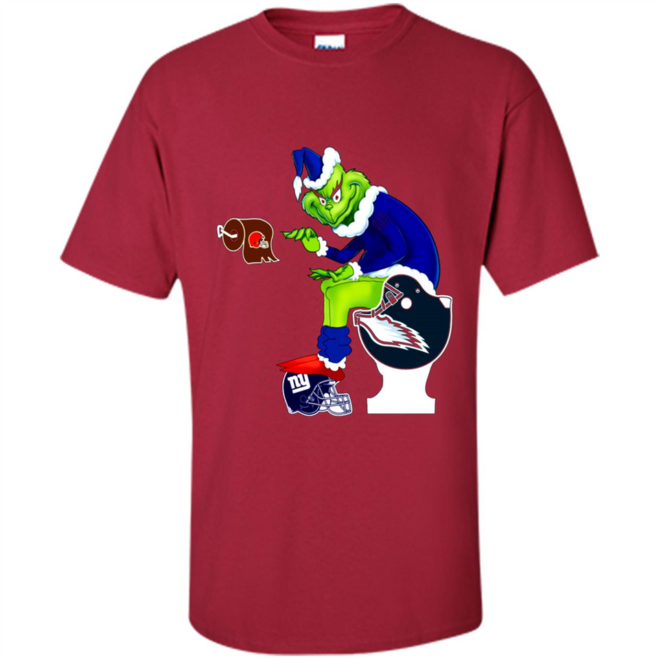 New York Giants Toilet Grinch Santa Claus Football Fan PINGPONG