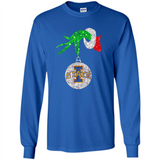 Amazing Iowa State Cyclones Glitter Grinch Monogram Ornament Christmas Gift - Long Sleeve T-Shirt