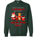 Never Underestimate A May Woman Watches Hallmark Movies Sweatshirt PINGPONG