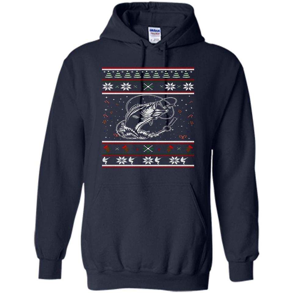 Christmas Ugly Sweater Fishing Ugly Christmas Sweater - Hoodie