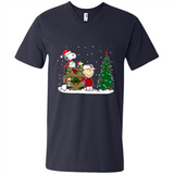Arizona Cardinals Snoopy The Peanuts Movie Christmas Football Super Bowl pingpong - Men's V-Neck