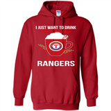 I Just Want To Drink Hot Chocolate & Watch Texas Rangers Ugly Christmas Sweater PINGPONG