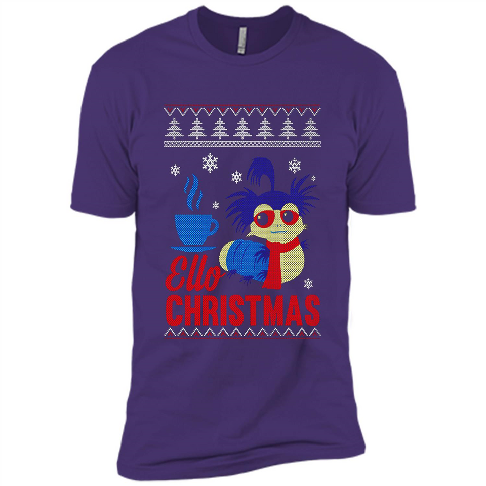 Christmas Ugly Sweater Ello Christmas - Premium Short Sleeve T-Shirt