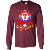 Snoopy Christmas Texas Rangers - Long Sleeve T-Shirt