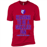 Reasons to be a Memphis Grizzlies Fan Complete List on Back - Premium Short Sleeve T-Shirt