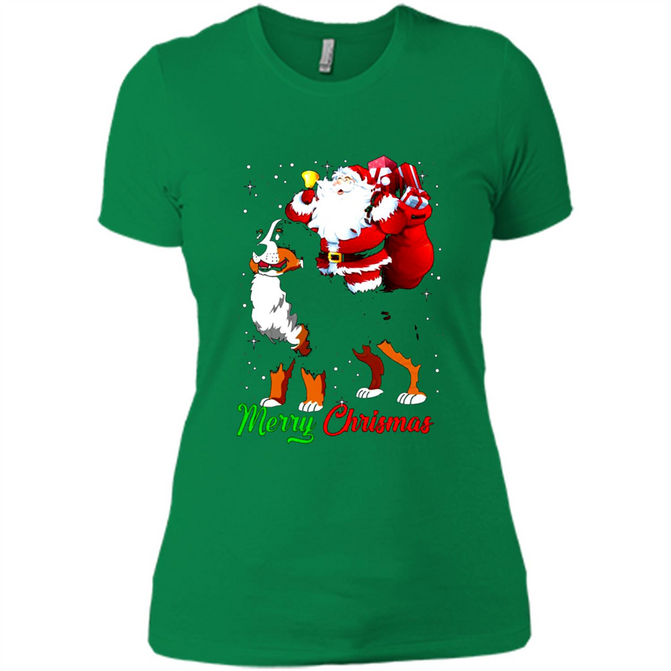 Merry Christmas Santa Claus With Big Dog sweater PINGPONG