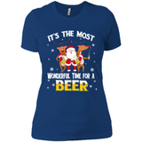 Its The Most Wonderful Time for a Beer - Ladies' Boyfriend T-Shirt