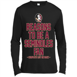 Reasons to be a Florida State Seminoles Fan Complete List on Back - Canvas Long Sleeve T-Shirt